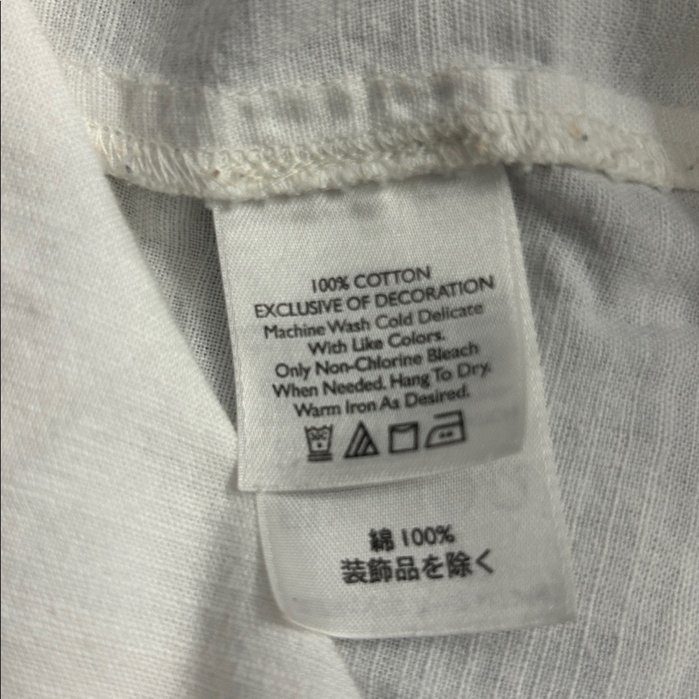 Eddie Bauer White Textured Tank Top 100% Cotton, Medium,  boho, cottagecore - Picture 4 of 7